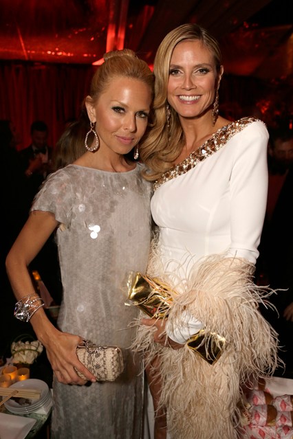 Rachel Zoe with Heidi Klum at the WB after party